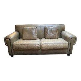 Arizona Furniture Olive Leather Condo Sofa