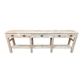Julian Chichester Cerused Console Table, Extra Long. Original Price: $6,110