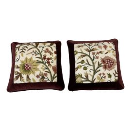 Brunschwig & Fils Custom Velvet Designer Pillows- a Pair