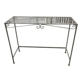 Late 20th Century Shabby Chic Metal Garden Console