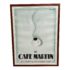 Early 20th Century Reproduction French Poster "Le Cafe Martin" - Custom Framed