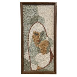 Vintage 1960's - Jos. Van Schijndel "Mother and Child" Pebble Art