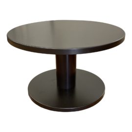 Ligne Roset Satin Black Metal Side Table
