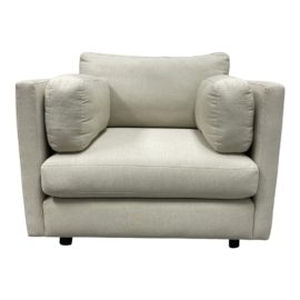 Custom Design Linen Arm Chair + Pillows