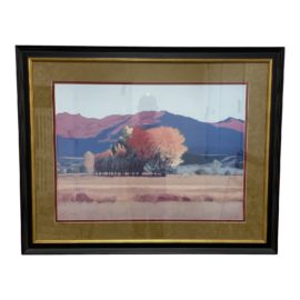 Silverwood Meadow Pastel Print Custom Framed