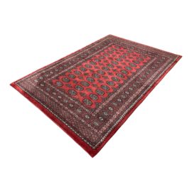 Bokhara Bugundy + Cream Rug - 6′3″ × 9′