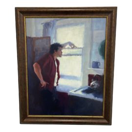 John Wentz Self Portrai Oil Painting