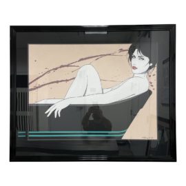 1986 Prieto Signed Original Artwork Woman in Bathtub