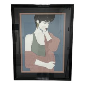 1980's Patrick Nagel" Commemorative #10"Serigraph Custom Framed