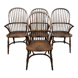 Handcrafted in England Four Windsor Chairs