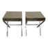 Uttermost Lexia Modern Bronze Mirror Side Tables- a Pair