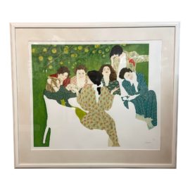 Christine Rosamond "Storyteller Iii" Large Scale Limited Edition Lithograph