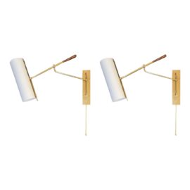 Aerin Pair of Frankfort Brass Sconces. Original Price: $1,390