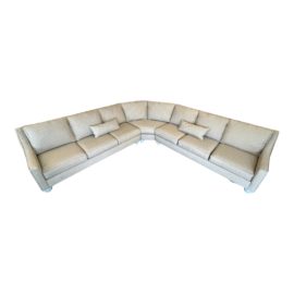 Transitional Curved Three Piece Sectional