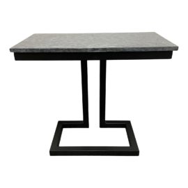 Noir Alonzo Marble Top Side Table. Original Price: $865