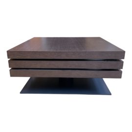 Contemporary Multi-Level Swivel Coffee Table