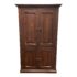 Rustic Style Pottery Barn Pine + Rosewood Stain Clothing Armoire. Original Price: $2,195