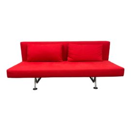 Gianfranco Frattini for Tacchini Sliding Red Sofa. Original Price: $4,825