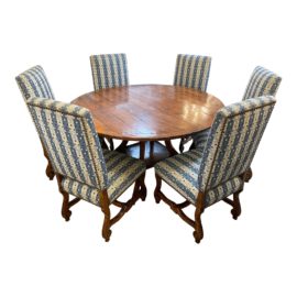 Guy Chaddock Haven Round Regency Extension Table + Eight Chairs Set