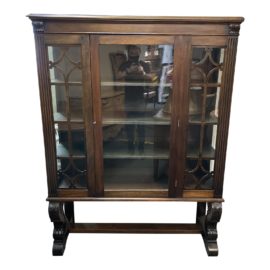 Mid 20th Century Mahogany Glass Cabinet
