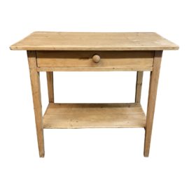 Mid 20th Century Rustic Pine Side Table