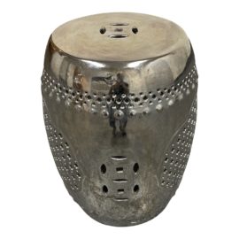 Nordstrom Platinum Finish Garden Ceramic Stool