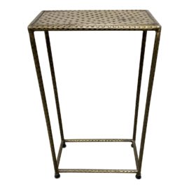 Anthem Interiors Hammered Solid Brass Side Table