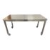 Custom Industrial Stainless Steel Castor Leg Table / Desk