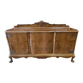 Early 20th Century Biedermeier Style Burl Sideboard