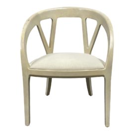 1988 Ward Bennet for Brickel Associates Lime Oak Accent Chair