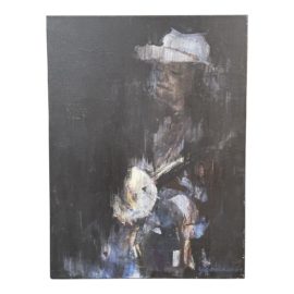 Yawen Chien Original Painting the Banjo Player