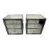 Restoration Hardware Strand Mirrored Nightstands - a Pair. Original Price: $3,590