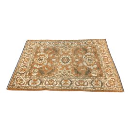 Contemporary Hand Made Wool Oushak Rug -  4ft 10in × 6ft 11in