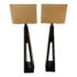 Triangle Floor Lamps, a Pair