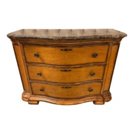 Drexel Heritage Villa Santina Collection Curved Maple Marble Dresser