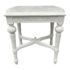 Contemporary Baroque Inspired Marble Top Side Table