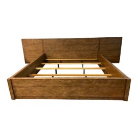 NEW Custom Design King Size Italian Extra Large Reclaimed Style Wood Bed Frame