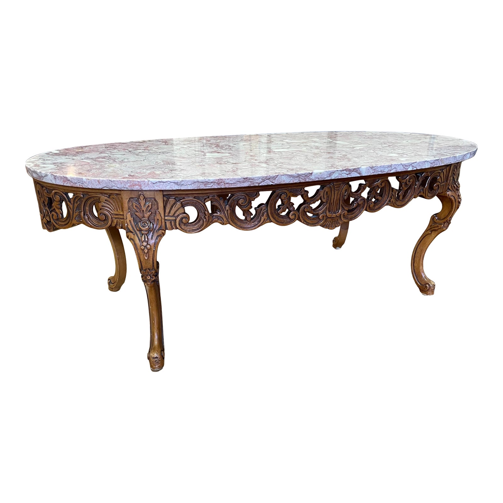 Late 20th Century Rustic Rococo Style Stone Coffee Table - Design Plus  Gallery, image size:1600x1600