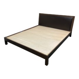 California King Bee Market Leather Platform Bed Frame. Original Price: $2,879