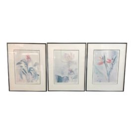 Limited Edition Floral Watercolor Prints - Set of Three