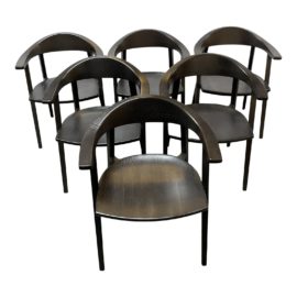BassamFellows Mantis Dining Chairs, Set of Six. Original Price: $12,600