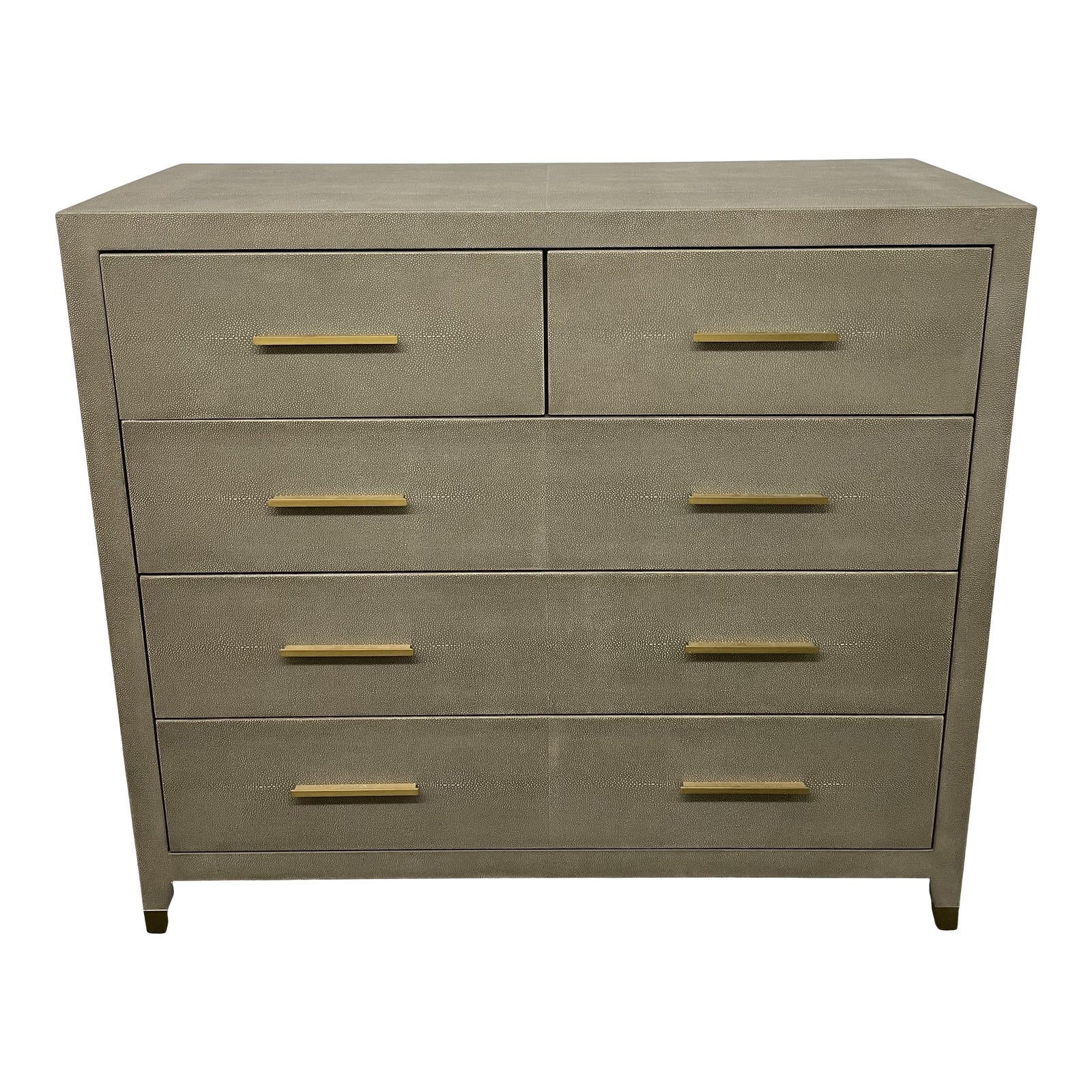 Restoration Hardware Graydon Faux Shagreen Five Drawer Dresser. Original  Price: $3,285 - Design Plus Gallery