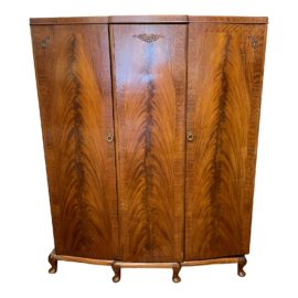 Early 20th Century Tiger Flame Armoire. Original Price: $2,000