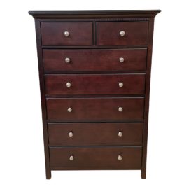Crescent Furniture Mahogany Finish Maple Highboy. Original Price: $800