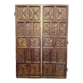 18th Century Venezuelan Colonial Wood + Iron Doors