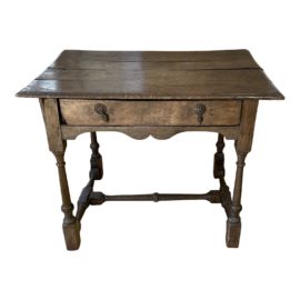 18th Century English Traditional Trestle Console Table