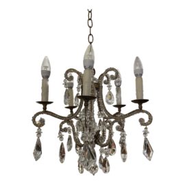 Dennis & Leen Five Light Crystal Chandelier