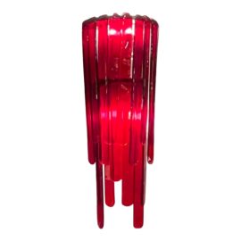 Leucos Roberto Pamio and Renato Toso Custom Cherry Murano Glass Wall Sconce