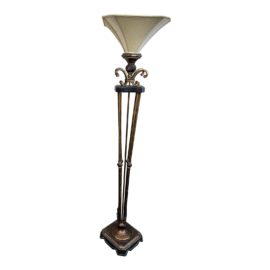 Post Modern French Provincial Torchiere Floor Lamp