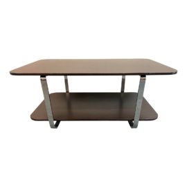 Design Within Reach Gin Wenge Wood + Chrome Coffee Table